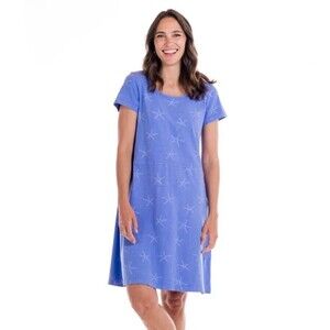 NEW Fresh Produce medium m peri blue starfish $75.00 Sadie jersey cotton dress